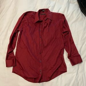 Geoffrey Beene Sateen shirt. Sz medium 15.5 32/33